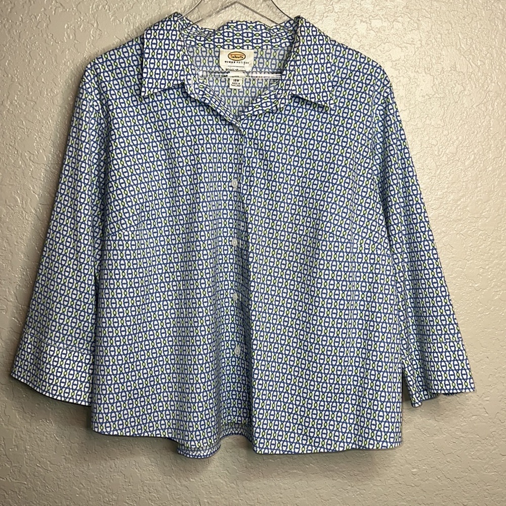 Talbots Women’s Patterned Wrinkle Resistant Stret… - image 2